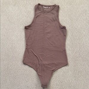 Abercrombie & Fitch Brown Sleeveless Bodysuit